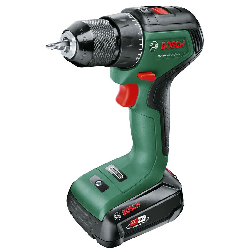Bosch UniversalDrill 18V-60 Borrskruvdragare 18V (2x2,0ah)