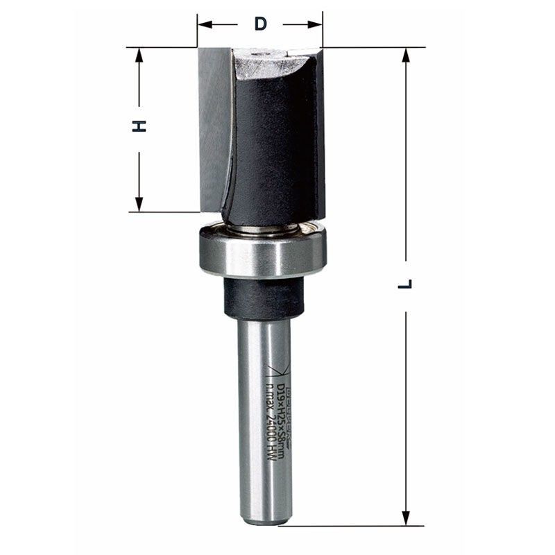 Delver Bottenskärande Mallfräs 16×50×95 S=8