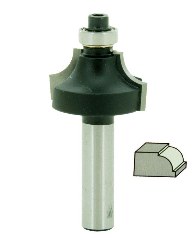 Delver Kvartsstavsfräs R2 16.7x8.7x54 S=8