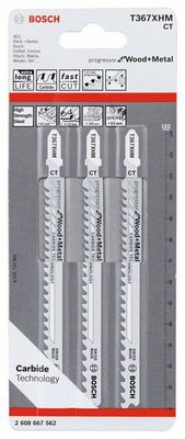 Bosch T 367 XHM sticksågblad trä & metall 3 st