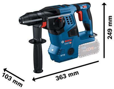 Bosch GBH 18V-28 CBorrhammare SDS+ 18V 3,3J L-BOXX (utan batterier)