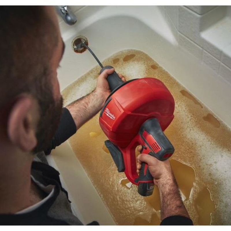 MILWAUKEE M12 BDC8-0C avloppsrensare med 8 mm renssprial (utan batteri)