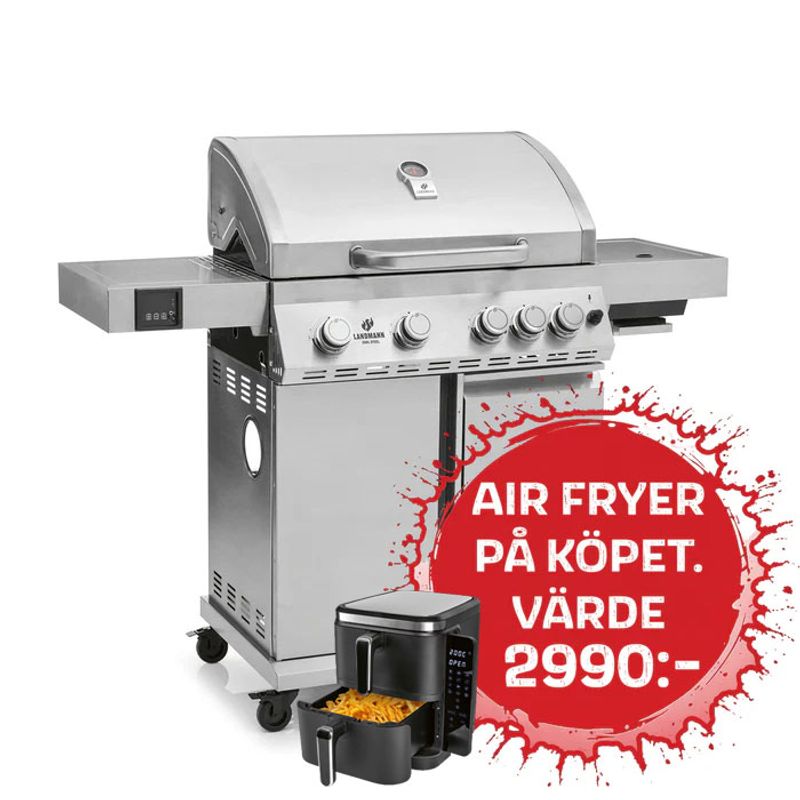 Landmann Cool Steel MaxX 4.1 Gasolgrill Rostfritt