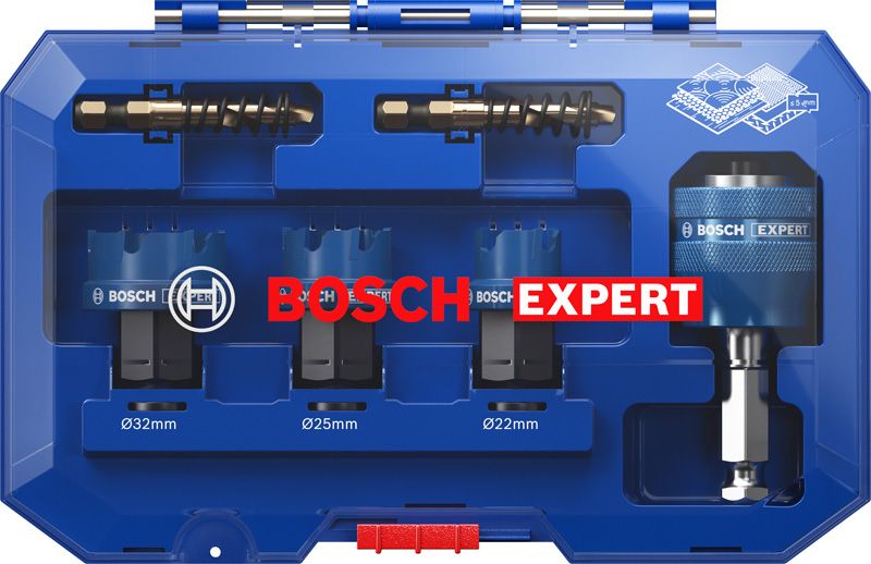 Bosch Expert Sheet Metal hålsåg 20-68mm för Stålplåtar, Plåt i rostfritt stål