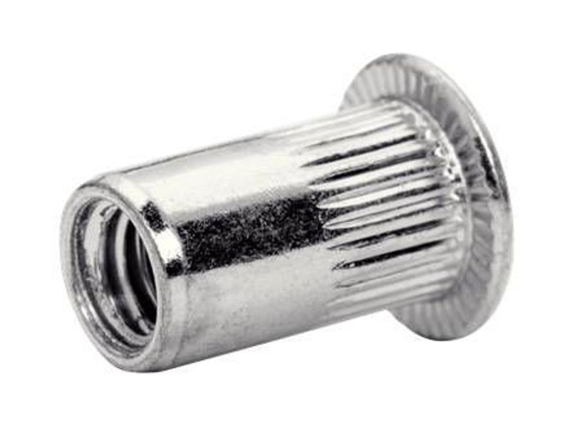 Rapid blindnitsmutter M6 plan stål/krom (20 st)