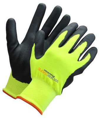 Worksafe Nitrilbelagd handske nylon/akr P30-110W HiVis Gul/Svar