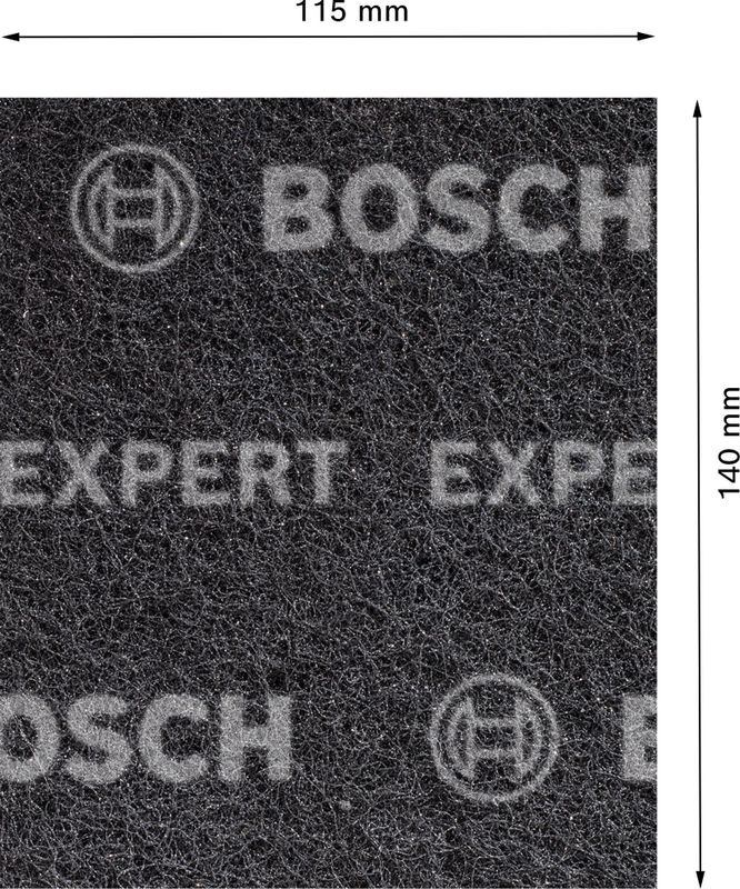 Bosch Expert N880 fleecedyna för handslipning, 115 x 140mm 2st för slipning av trä & färg