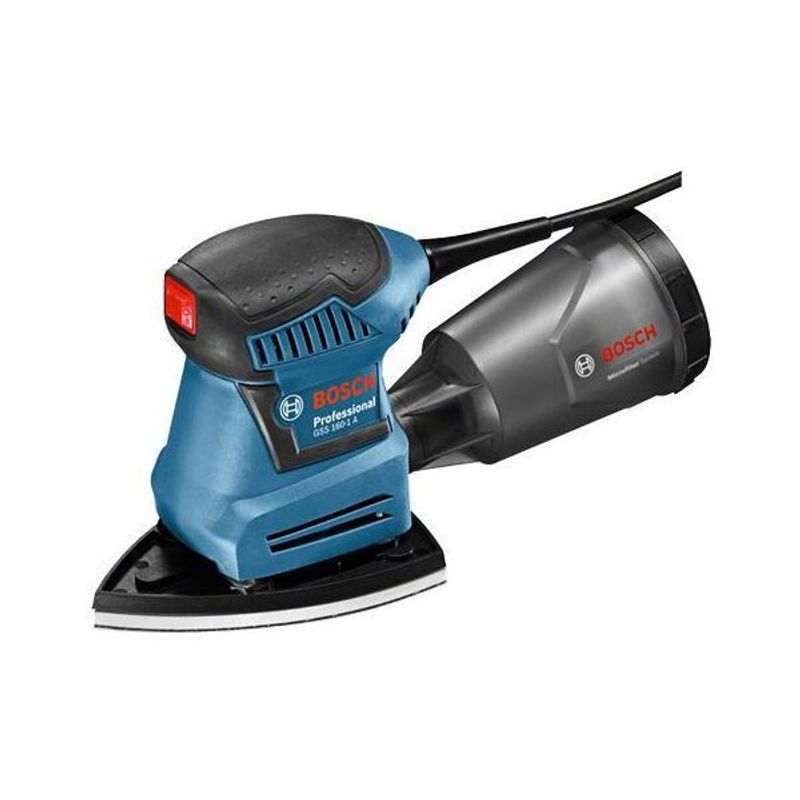 Bosch GSS 160-1 Multi Planslipmaskin i L-Boxx (3st Slipplattor)