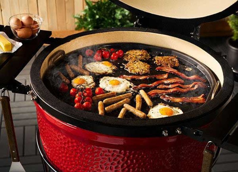 Kamado Joe Halvmånformad gjutjärnsplatta för Big Joe