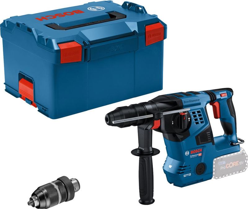 Bosch GBH 18V-28 CF Borrhammare SDS+ 18V inkl. chuck L-BOXX (utan batterier)