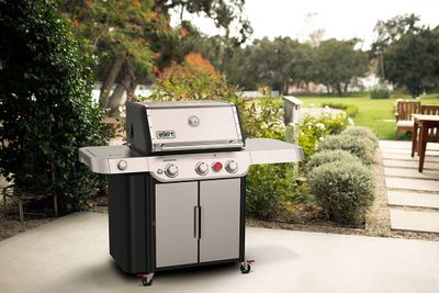 Weber Genesis S-335 Gasolgrill Rostfritt stål 3 brännare + sidobrännare