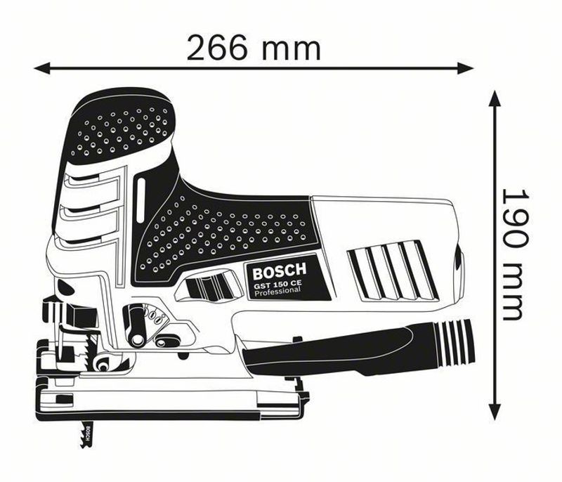 Bosch GST 150 CE Sticksåg 750W