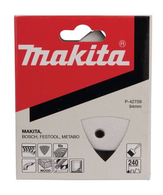 Makita P-42737 Slippapper Trekant 240K 94x94x94 10-P