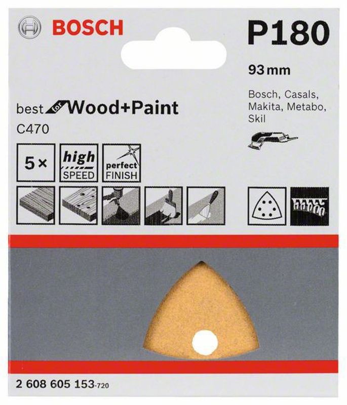 Bosch Trekantspapper 60K 5-P 93x93x93mm