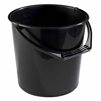 Nordiska Plast Hink 10L Svart 1111 NPL Graderad