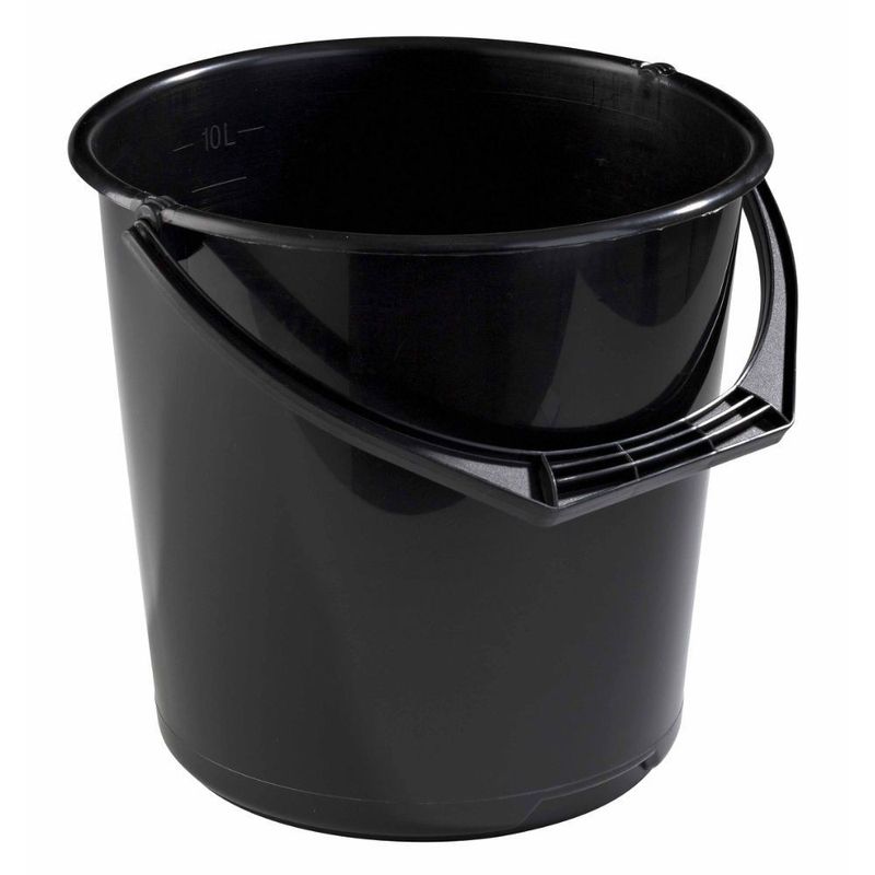 Nordiska Plast Hink 10L Svart 1111 NPL Graderad