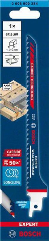 Bosch Expert ‘Wood with Metal’ S 715 LHM tigersågblad 190mm 1st CARBIDE