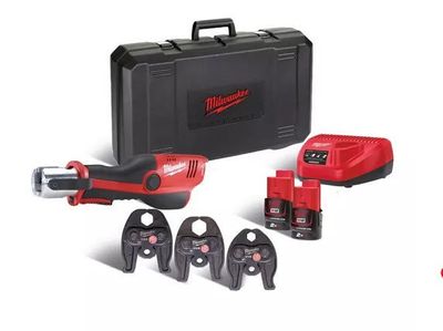 Milwaukee M12 HPT-2020C V-KIT force logic kompakt hydraulisk pressmaskin