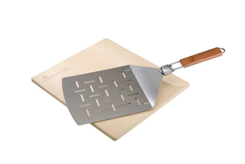 Landmann pizzaset pizzasten 32x32 cm med pizzaspade