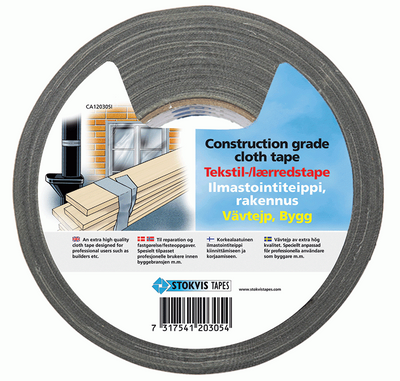 Stokvis Vävtejp bygg Silver 50mm x 50m