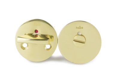 Habo WC-beslag F262 Polerad mässing SB