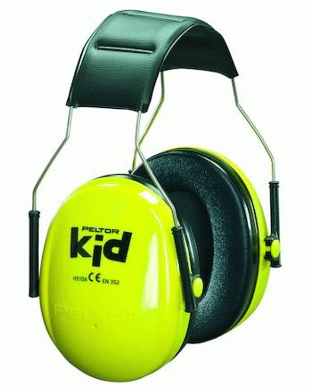 Peltor Hörselkåpa hjässbygel Kid H510AK Neongrön