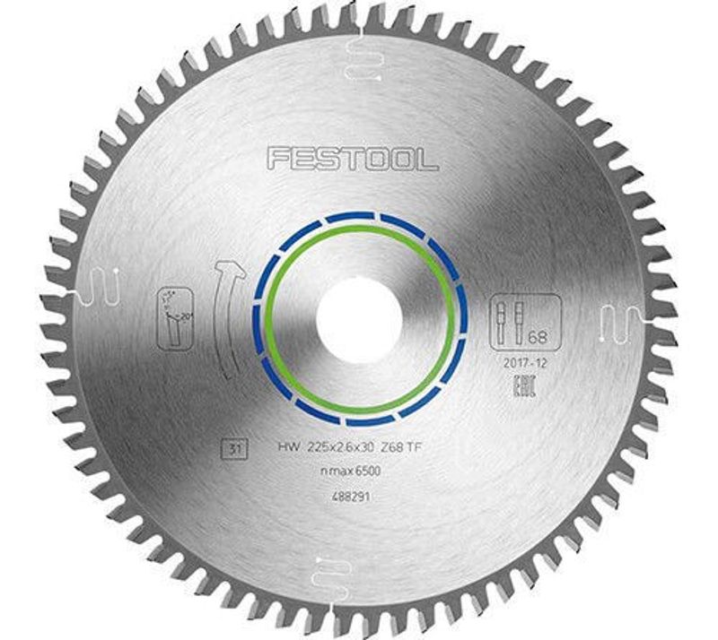 Festool Sågklinga HW 225x2,6x30 TF68 (Aluminium)