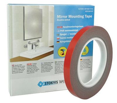 Stokvis Spegel-/Monteringstejp 1,2mm x 12mm x 5m