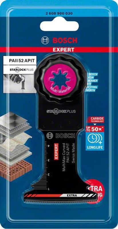 Bosch Expert MultiMax PAII 52 APIT blad för multiverktyg 52 mm