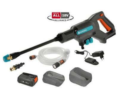 Gardena Mellantryckstvätt AquaClean Set 24/18V P4A (2,5Ah batteri + standardladdare)