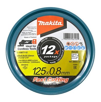 Makita E-10877-12 Kapskiva 125mm 0,8mm inox