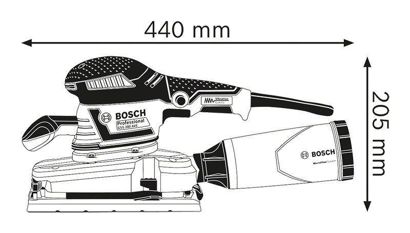 Bosch GSS 280 AVE Planslip (L-Boxx)