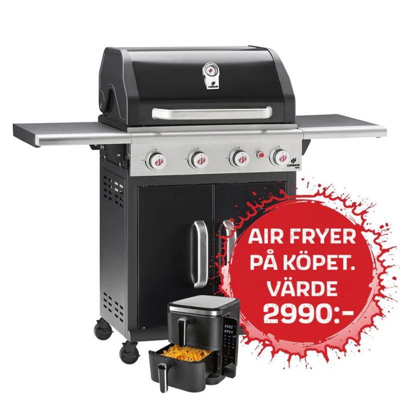 Landmann Triton 4.0 FleX Black Gasolgrill 4-brännare