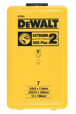 DeWalt DT9701 Hammarborrsats Extreme SDS+ 7-Delar