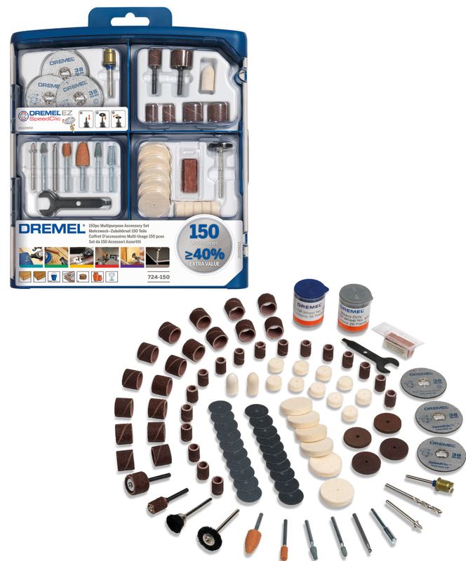 Dremel Tillbehörsset 724 Multifunktion 150Delar