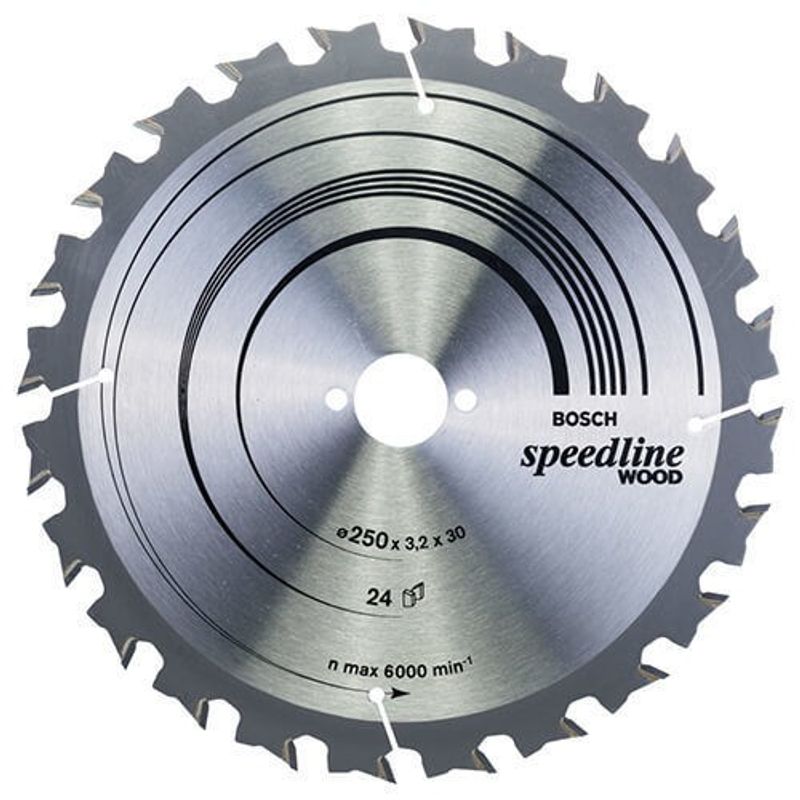 Bosch Sågklinga 250x30mm 24T SPEEDLINE WOOD