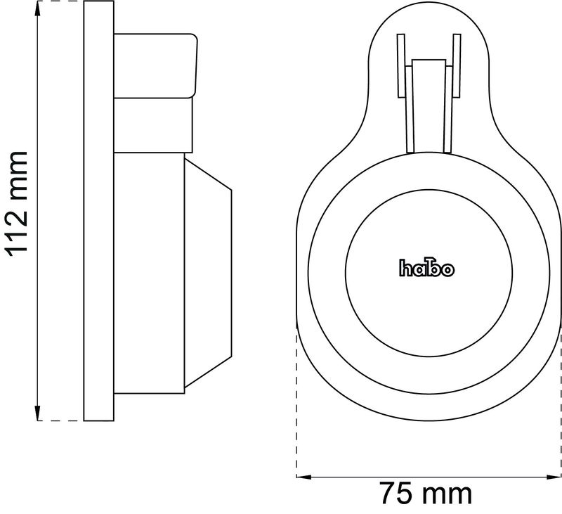 Habo Låsskydd 74 Stål Förn SB