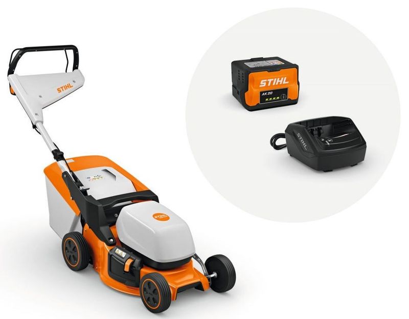 Stihl RMA 243 SET Gräsklippare Batteridriven 41cm  (AK20/AL101)