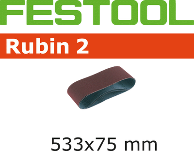 Festool Slipband 75x533mm RUBIN2 (10st)