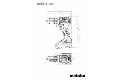 Metabo Slagborrmaskin SB 18 L BL SET 18V Workshop (2x2,0ah)