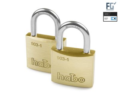 Habo Hänglås 903-1 Twin Klass 1 SB