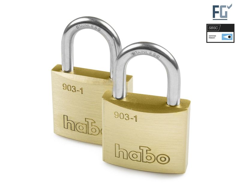 Habo Hänglås 903-1 Twin Klass 1 SB