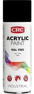 CRC Acrylic paint svart matt RAL 9005 (400 ml)