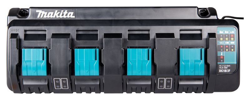 Makita DC18SF 4-portsladdare för 14,4-18V batterier