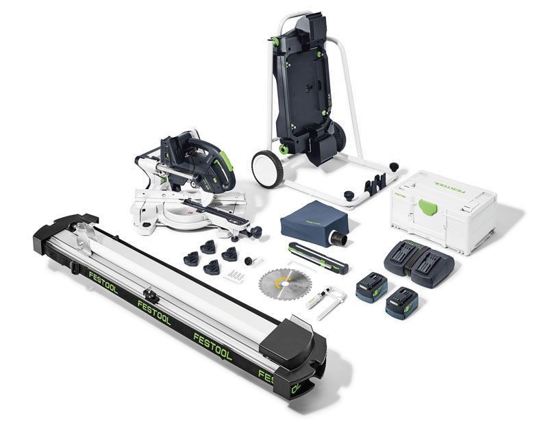 Festool Kap-/gersåg 18V KSC 60 EB 5,0 I-UG-Set (2x5,0ah)