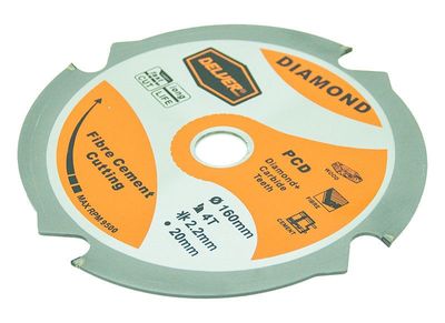 Delver Sågklinga PCD 160mm 4T Fibercement, Gips, Minerit