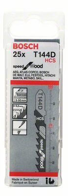 Bosch T144D Sticksågsblad 25-P Mjuka träslag (5-50 mm)