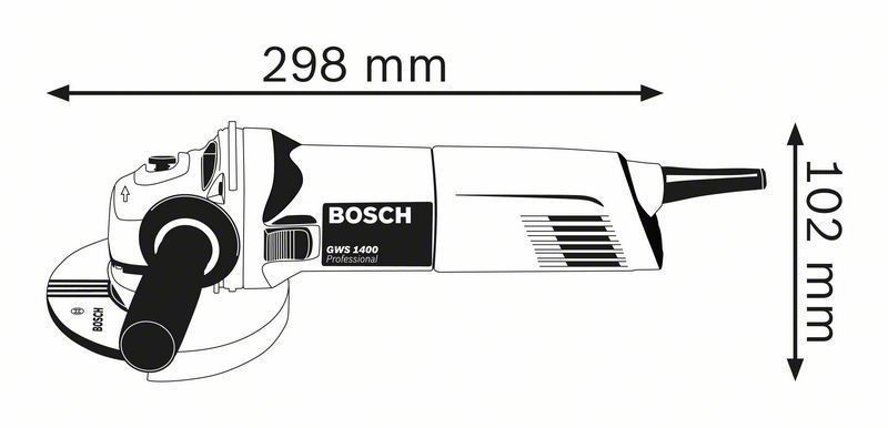 Bosch GWS1400 Vinkelslip 125mm (1400W)