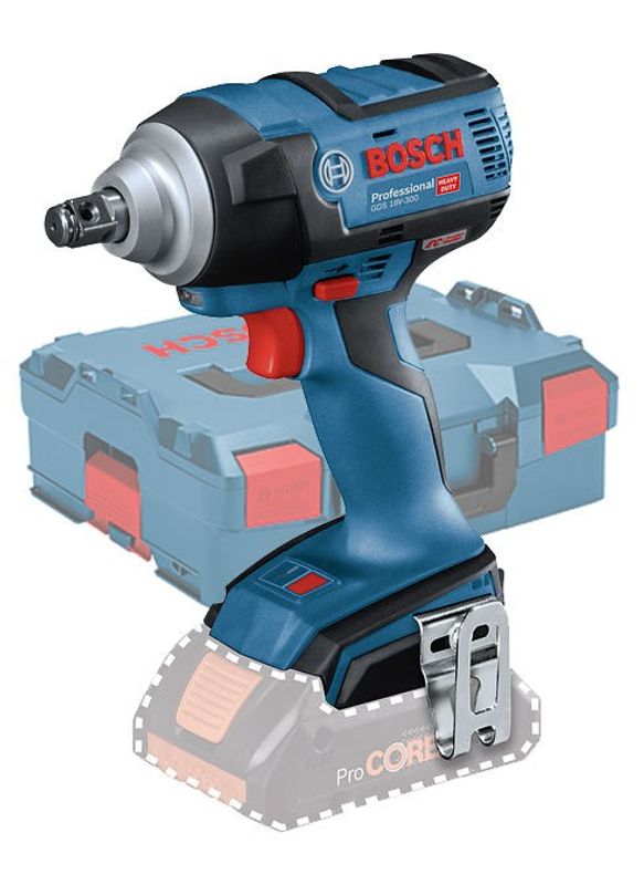 Bosch GDS 18V-EC 300 Mutterdragare 1/2" 18V C&G (Utan batterier)