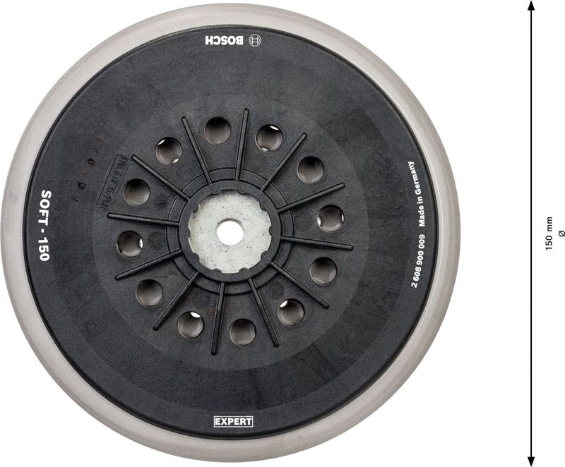 Bosch Expert Multihål stödrondell för Bosch 150mm Mjuk/Medium/Hård
